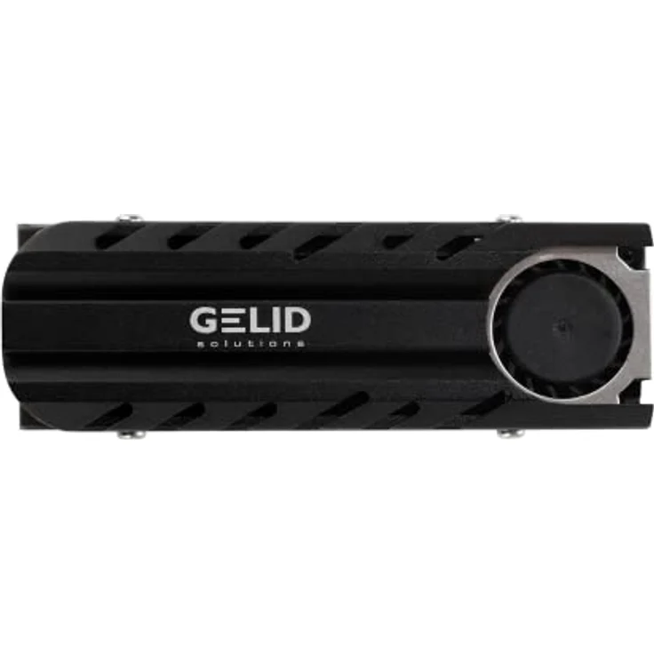 Gelid Solutions Icecap PRO M.2 SSD, passend für alle M.2 Typ 2280 SSD, PWM-Lüfter, 12000 U/min, 20 x 20 x 6 mm, schwarz – Bild 1