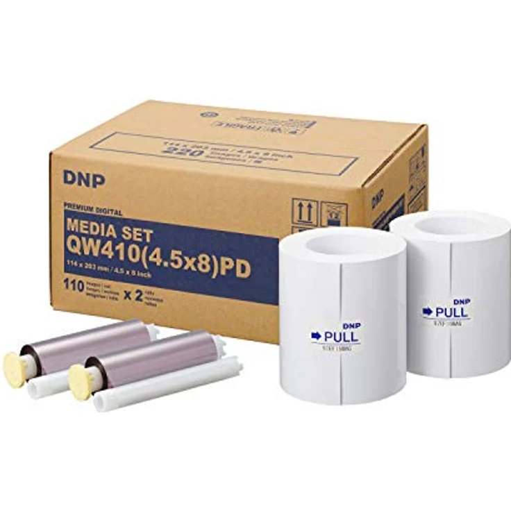 DNP, Kopierpapier, QW 410 Media Kit 11x20 cm PD 2x 110 Blatt (220 x) – Bild 3