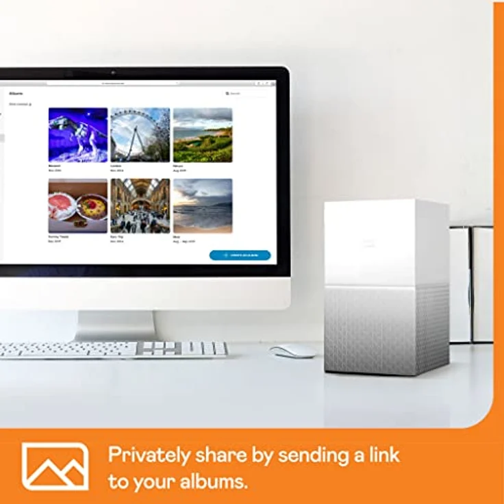 WD My Cloud Home Duo 6 TB Persönlicher Cloudspeicher - externe Festplatte 2-Bay - WLAN, USB 3.0. Backup, Videostreaming - WDBMUT0060JWT-EESN – Bild 6
