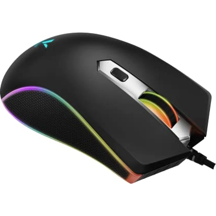 Rapoo V280 USB Optisch 7000DPI rechts Schwarz, Grau – Bild 4