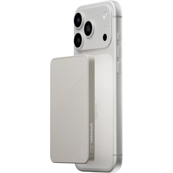 Twelve South PowerCapsule Dune, 5000 mAh Powerbank mit magnetischem Design und Qi2-zertifiziertem kabellosen Laden – Bild 2