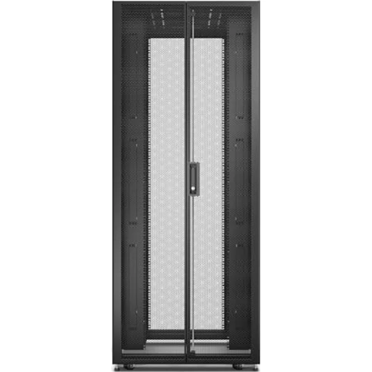 APC Easy Rack ER8212, 42U 19 Zoll Serverschrank mit Dach, Seitenpaneelen und Rollen, schwarz, 800 mm breit, 1100 mm tief, ohne Boden – Bild 2