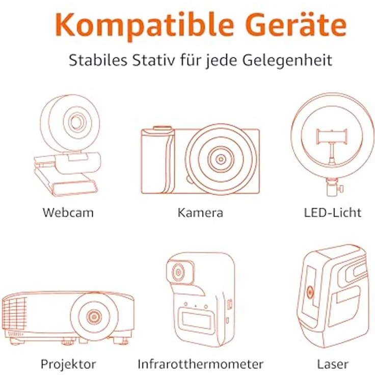 AmazonBasics ? Leichtes Kamera-Dreibeinstativ mit Tasche, 41,91?127 cm – Bild 5