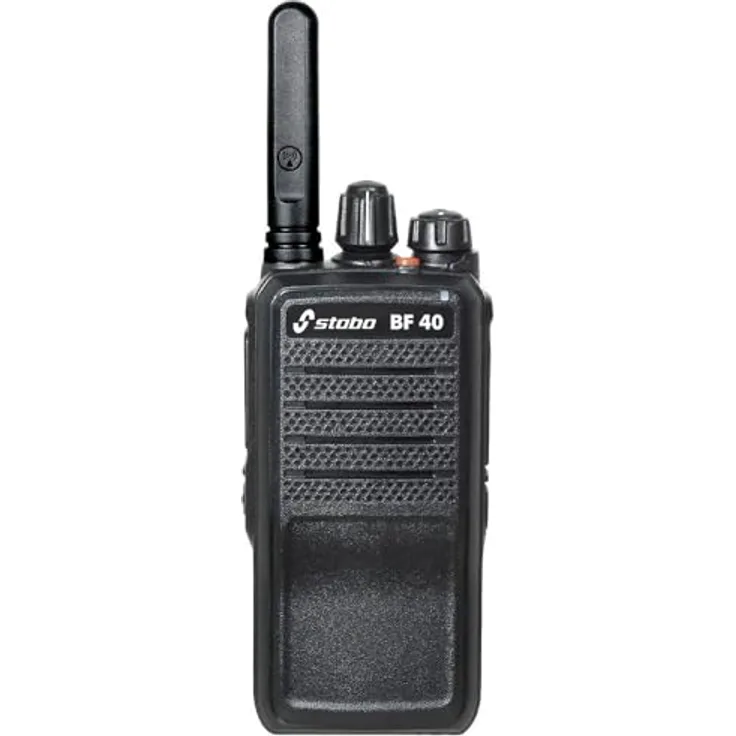 Stabo BF-40, tragbares UHF-Radio programmierbar 400-470 MHz, 16 Kanäle, IP54, 50 CTCSS/105 DCS, 2200 mAh Batterie