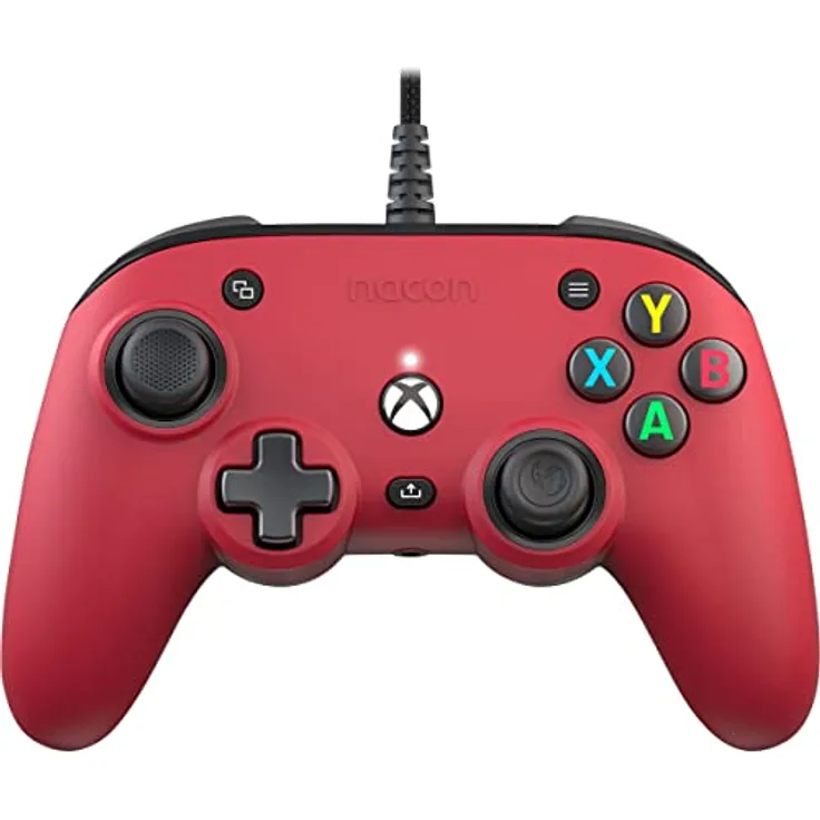 NACON Offizielle Xbox Series Pro Compact Controller, Farbe: Rot.
