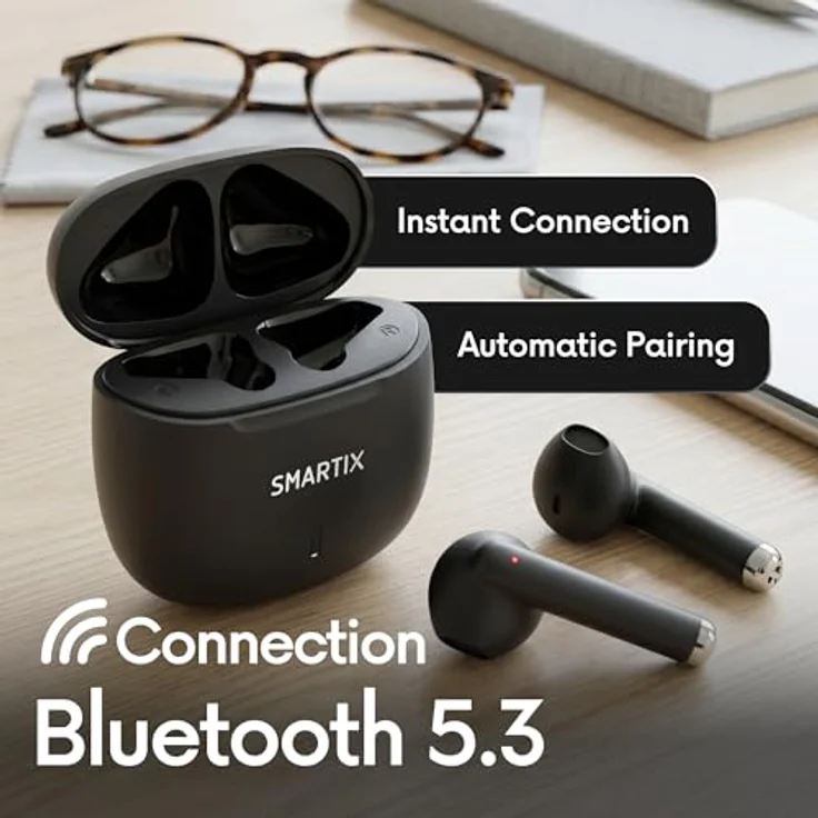 Atlantis Land Fi9, Kabellose Büro/Callcenter Kopfhörer mit Bluetooth, Schwarz – Bild 5
