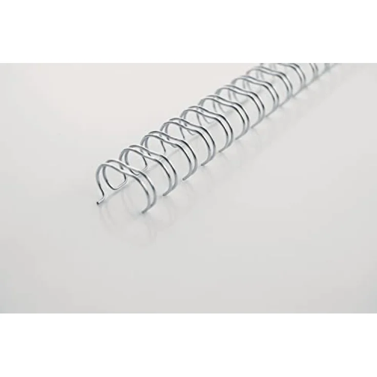 GBC Binderücken Draht 12.5mm, 34 Ringe, silber, 100 Stück für A4-Dokumente – Bild 3