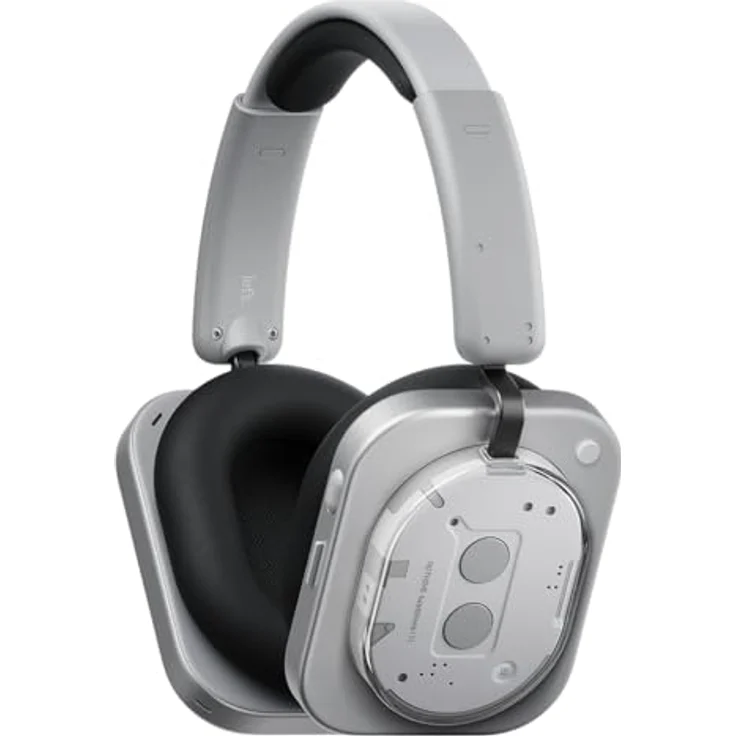 Nothing Headphone (1), Kabellose Over-Ear Kopfhörer mit ANC, 80h Akkulaufzeit, Hi-Res, Raumklang, wasserfest – Weiß – Bild 1