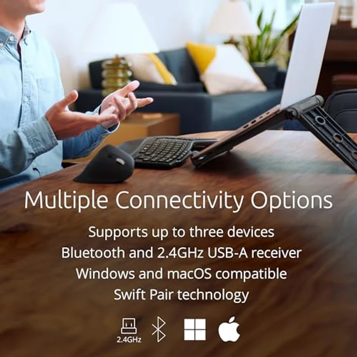 Kensington KB675 EQ TKL Ergo Keyboard, Spanisch – Bild 4