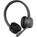 GEQUDIO GC-2 DECT Headset für FritzBox - Kabellos Telefonieren mit Anrufsteuerung am FritzFon - Duales Headset mit Bluetooth für PC und Smartphone - HD Audio (2-Ohr)