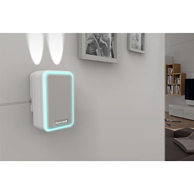 Honeywell Home 6-Klang Gong, Türklingel, mit LED-Blitzlicht, Lautstärkeregelung und Schlaf-/Stummmodus DW315S, weiß – Bild 4