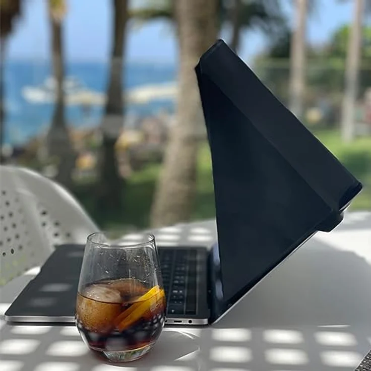 Philbert Design Philbert Sun Shade & Privacy Hood, Ultradünner Sichtschutz für 12-14" Laptops, Schwarz, Überhitzungsschutz, universelle Kompatibilität – Bild 9