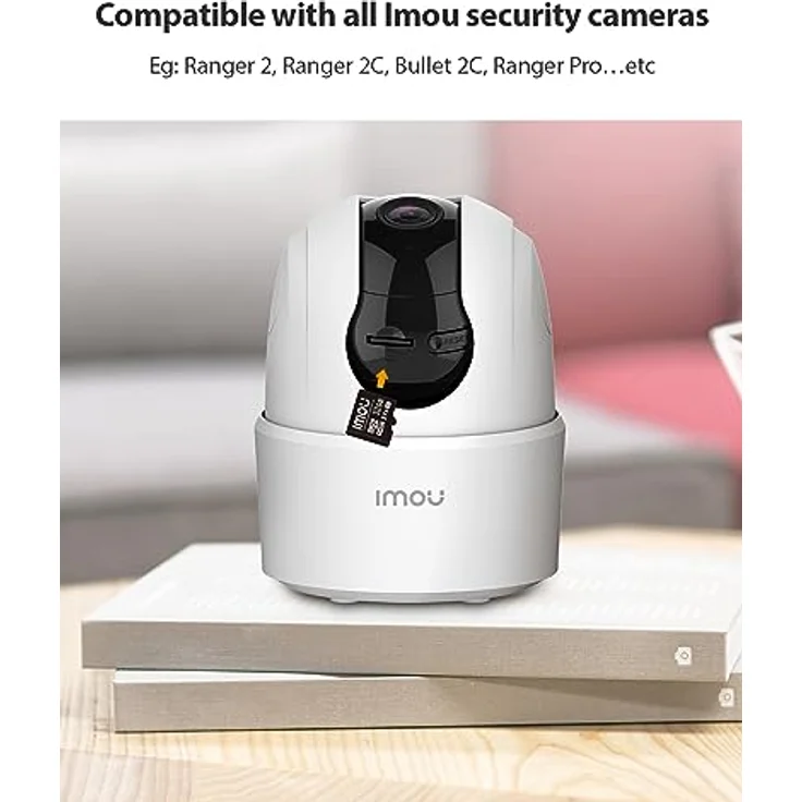 Imou 32GB microSD Speicherkarte (UHS-I, SDHC, C10/U1/V10, Lesegeschwindigkeit 90 MB/s, Schreibgeschwindigkeit 20 MB/s, schwarz) – Bild 2