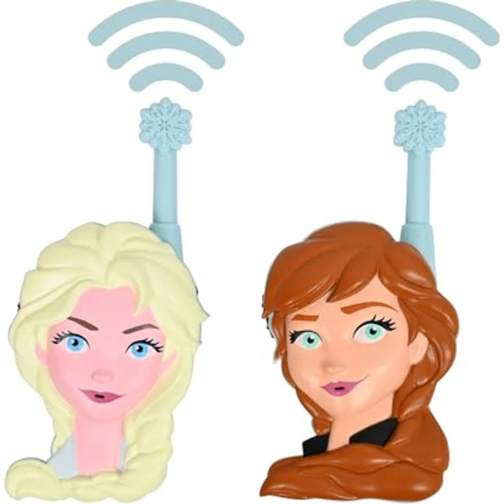 Lexibook 3D-Eisreich-Radios, Kinder-Walkie-Talkie mit 0,5 km Reichweite, braun, blau und gelb – Bild 2