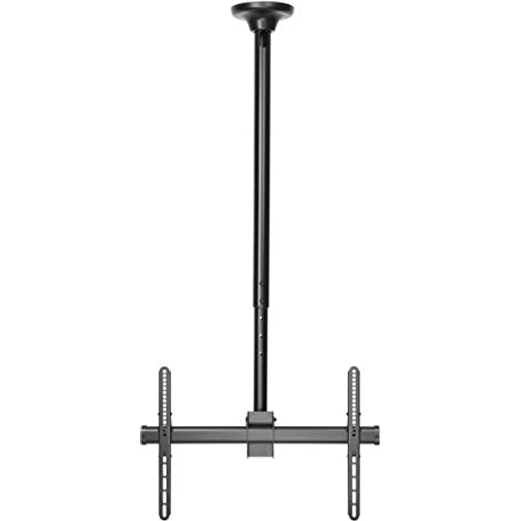 HALTERUNGSPROFI Extra Lange Deckenhalterung Neigbar 360 Grad drehbar für 40 42 46 47 50 55 60 63 65 70 Zoll TV VESA bis 600 x 400 optimal für LCD LED 4K UHD DH6002L, Schwarz – Bild 2