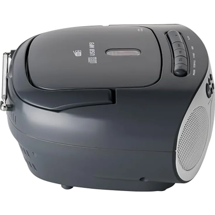 Reflexion CD-Radio DAB+, DAB, UKW AUX, CD, DAB+, Kassette, UKW, USB Weiß, Grau – Bild 9