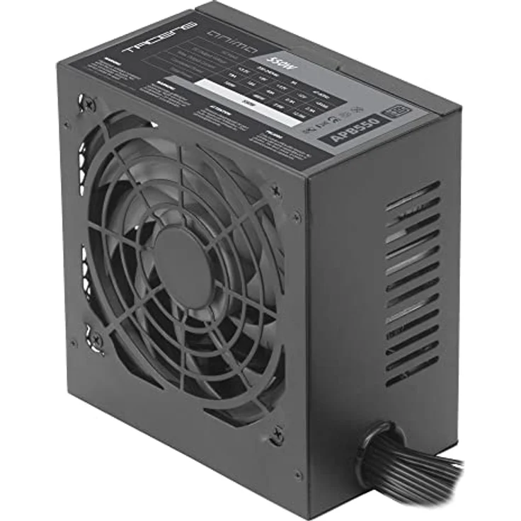 Tacens Anima APB550, Netzteil PC ATX 550W, 80Plus Bronze, 85% SMD Technologie, Ultraleiser 12cm Lüfter, Schwarz – Bild 3