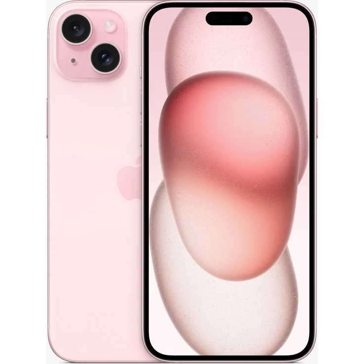 Apple iPhone 15 Plus 5G Smartphone 17,018cm (6,7 Zoll) OLED-Display, 128 GB interner Speicher, iOS 17, Pink – Bild 1