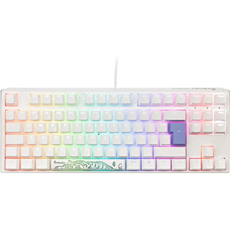 Ducky One 3 Classic Mechanische Tastatur - Mechanical Keyboard - Tastatur Gaming Mechanisch - Gaming Keyboard Mechanical - Mechanische Gaming Tastatur - TKL-Format 80% - MX-Clear – Bild 2