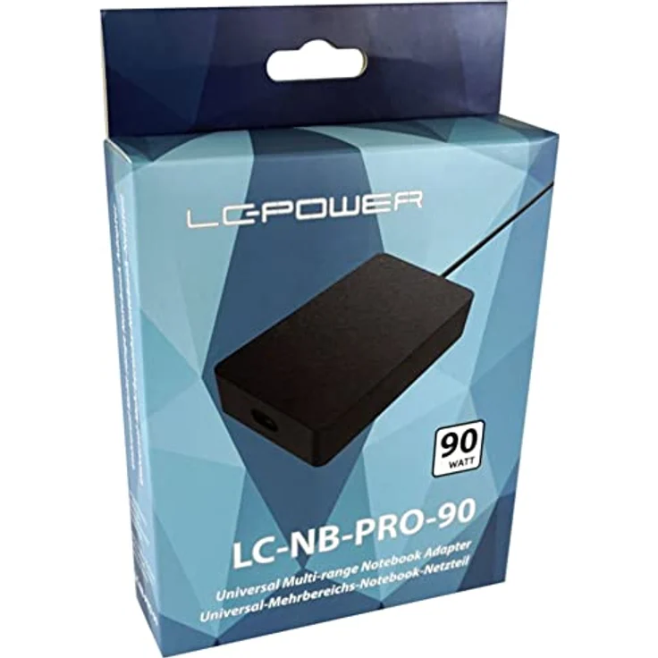 LC-Power LC-NB-PRO-90, universelles Notebook-Netzteil mit 90 W Leistung, schwarz – Bild 3