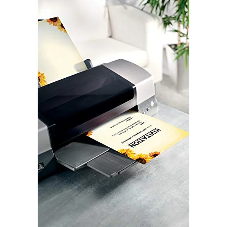 SIGEL DP129 Motiv-Papier, Briefpapier mit Sonnenblumen, 90 g, A4, 50 Blatt – Bild 4