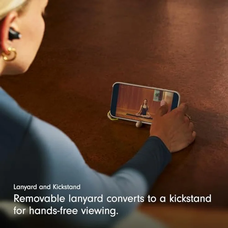 Beats iPhone 17 Kickstand Case, MagSafe mit Kamerasteuerung, integrierter Ständer, matte Oberfläche und Mikrofaser-Innenfutter – Kalkstein – Bild 4