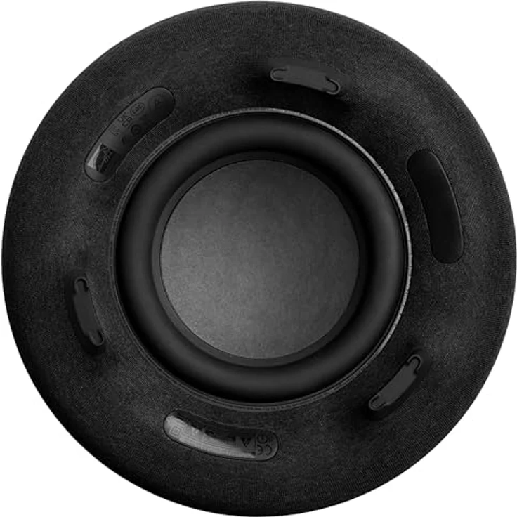 Harman Kardon Aura Bluetooth Box in Schwarz – Tragbarer Bluetooth Lautsprecher mit 360-Grad-Klang – Bild 5