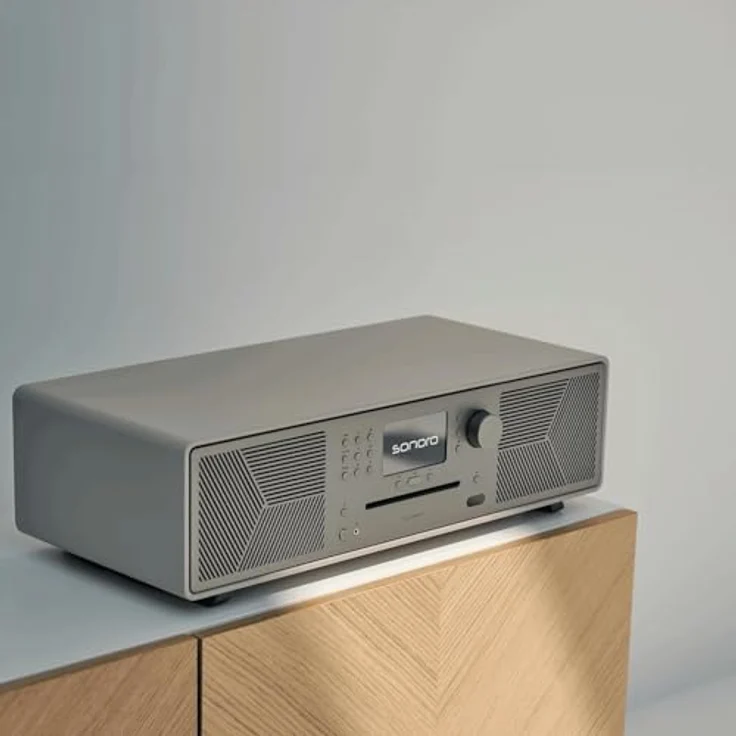 sonoro MEISTERSTÜCK (Gen.2) Kompaktanlage mit CD Player, Bluetooth & Internetradio (Airplay, Chromecast, Spotify, Tidal, FM, DAB+, USB) Sandstone – Bild 7