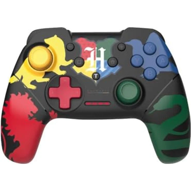 Trade Invaders Harry Potter Wireless Controller für Nintendo Switch, ergonomisches Design mit 4 Hogwarts-Häusern, Mehrfarbig – Bild 1