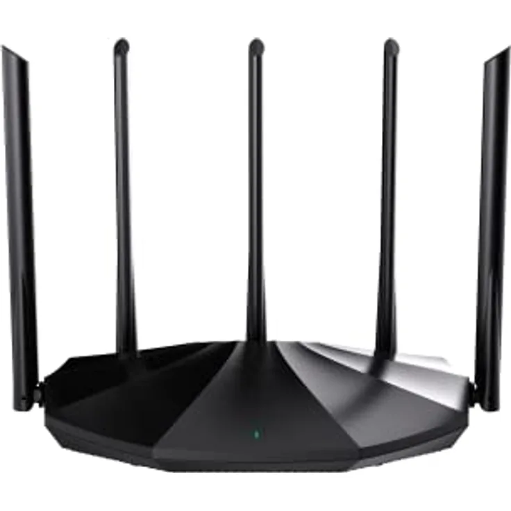 Tenda TX2 Pro, Wireless Router mit Wi-Fi 6, Dual-Band, 1000 Mbit/s, 5 Antennen, Schwarz