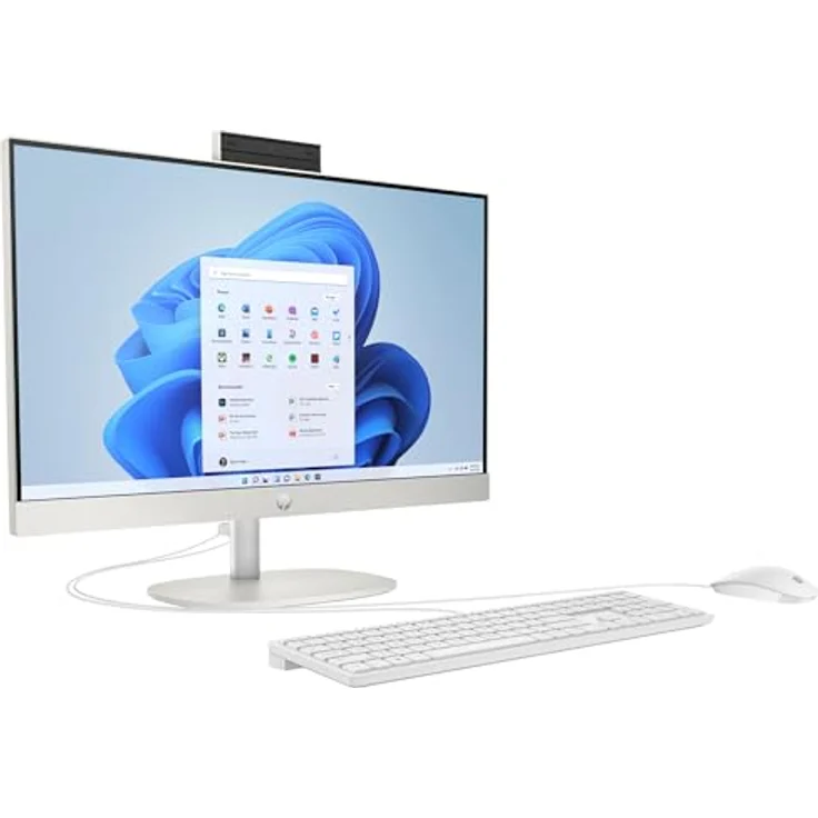 HP 24-cr0009ng All-in-One-PC, 60,5 cm (23.8"), AMD Ryzen™ 3, 8 GB RAM, 512 GB SSD, Windows 11 Home, Starry White – Bild 4