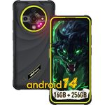 Ulefone Armor X31 Pro 5G Outdoor Handy, 16GB+256GB/2TB Android 14 Rugged Smartphone, 6050mAh, 64MP+25MP Nachtsicht, 120Hz 6,56 Zoll FHD+ Display, Dual SIM/Fingerabdruck/Okta-Kern/IP68/GPS/NFC/OTG Grün