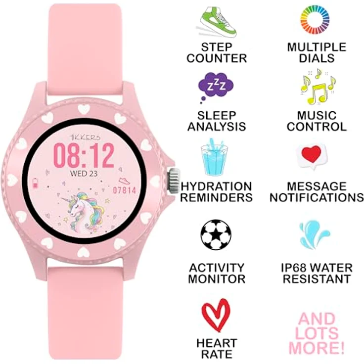 Tikkers Intelligente Uhr Serie 34, Smartwatch für Kinder mit GPS, Herzfrequenzmonitor und personalisierbaren Zifferblättern – Bild 4