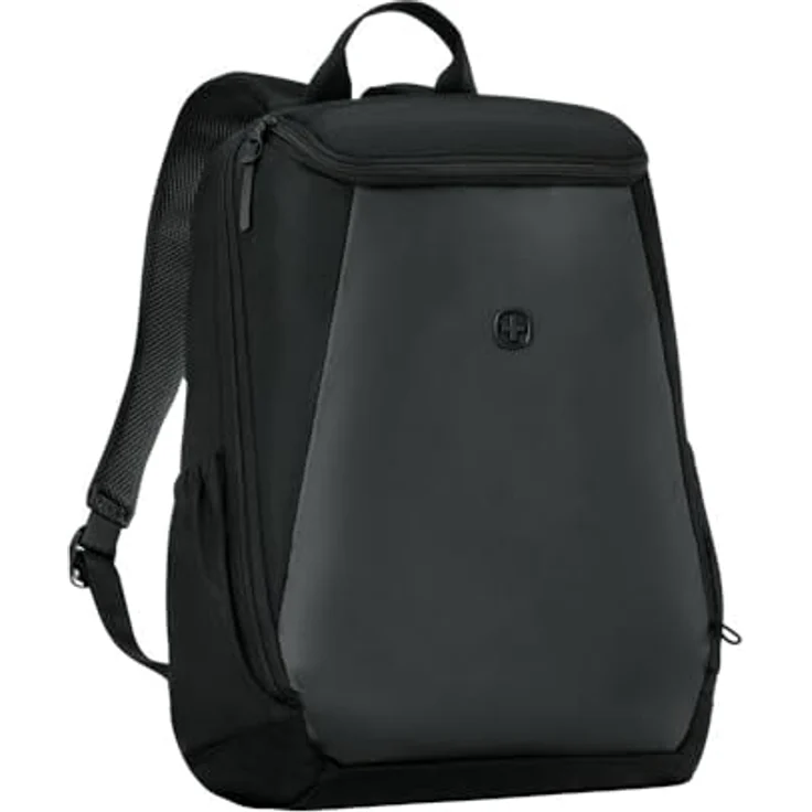 WENGER UrbanOne Backpack, Laptop-Rucksack bis 15,6 Zoll, Toploader, 23 l, Schwarz, für Damen und Herren, Büro und Uni – Bild 1
