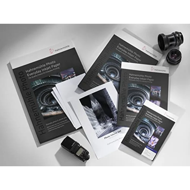 Hahnemühle Photo Glossy Papier, 260 g/m², DIN A4, 210 x 297 mm, hellweiß, Fotopapier – Bild 2