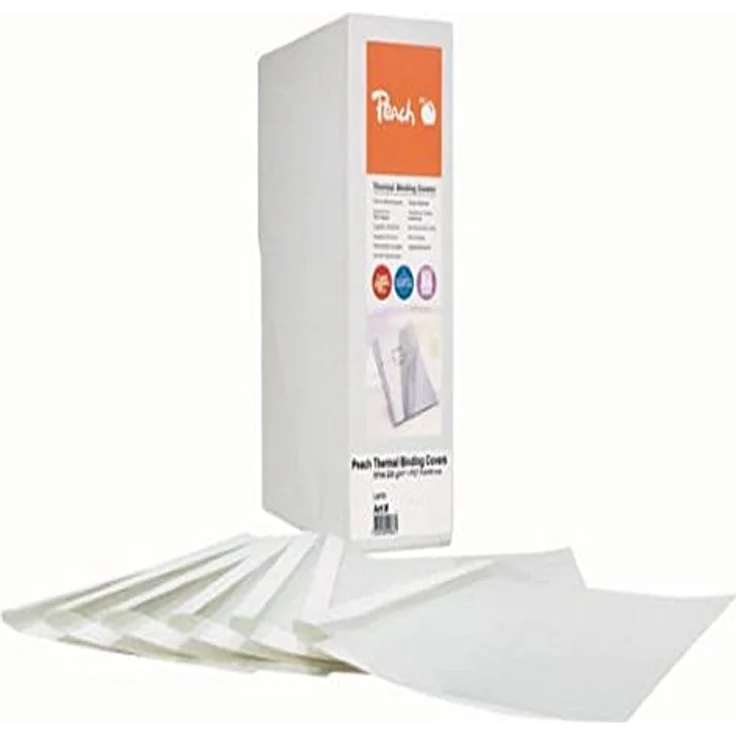 Peach PBT406-05 Thermobindemappe, A4, 60 Blätter, 80 g/m², 100 Stück, weiß – Bild 3