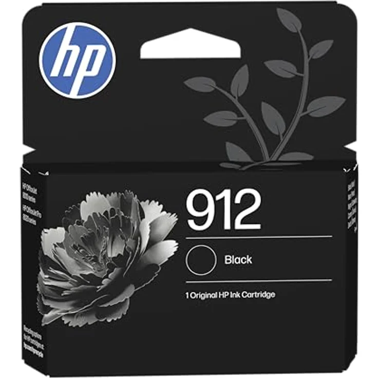 HP 912 (3YL80AE) schwarz Druckerpatrone, Originalpatrone mit bis zu 250 Seiten Druckkapazität und Instant Ink Unterstützung – Bild 1