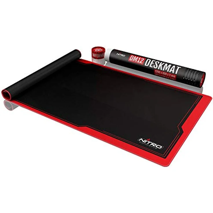 Nitro Concepts Deskmat DM12, 1200x600mm - schwarz/rot (NC-GP-MP-004) – Bild 5