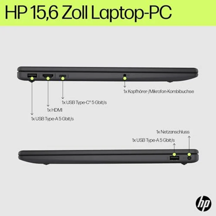 HP Laptop 15-fd0517ng, Intel® Celeron®, 15,6 Zoll Full HD, 8 GB RAM, 512 GB SSD, Silber – Bild 4