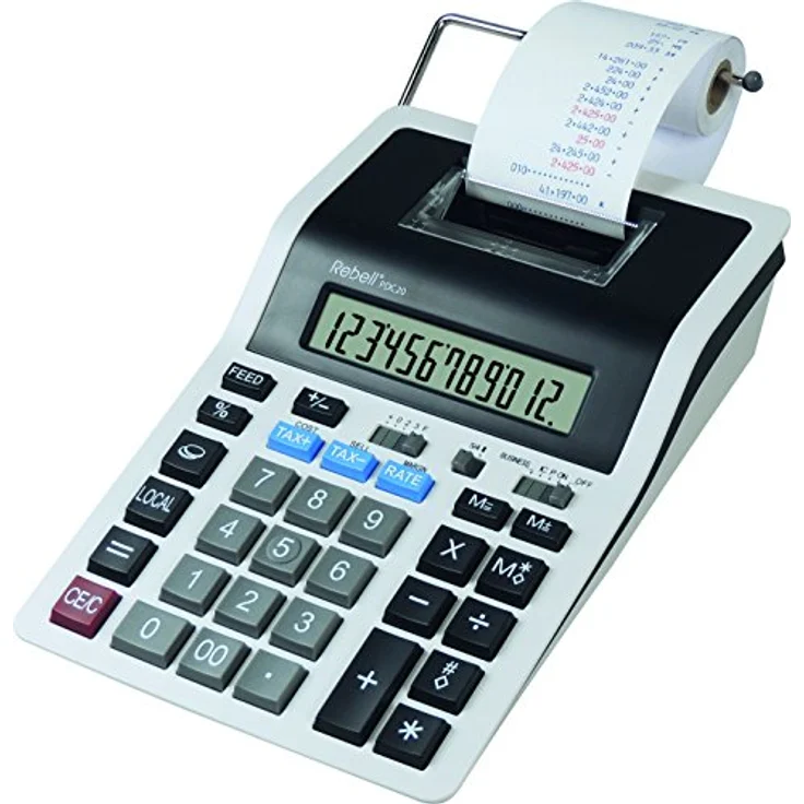 Rebell RE-PDC20-WB - Druckrechner, weiß – Bild 2