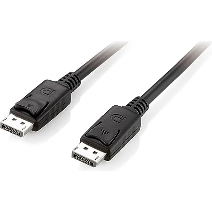 Equip 119339 DisplayPort 1.2-Kabel, 10 m, 4K/60 Hz, vernickelt, PVC-Mantel, Schwarz – Bild 2