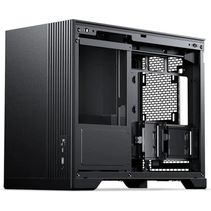 Phanteks XT M3 Mini-PC-Gehäuse, mATX, Tempered Glass, schwarz, mit Platz für Grafikkarten bis 430 mm, neun Lüfter und Radiator bis 360 mm – Bild 3