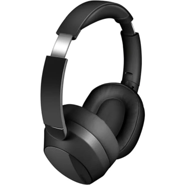 LogiLink BT0071 Over Ear Kopfhörer, Bluetooth® mit aktiver Geräuschunterdrückung (ANC), schwarz, 15 Stunden Akkulaufzeit – Bild 5