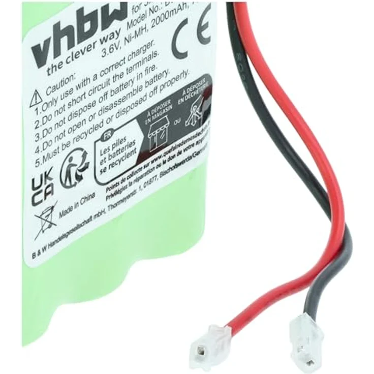 vhbw NiMH Universal Akku Akkupack 2000mAh 3.6V 3x AA – Bild 7