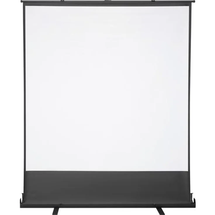 SpeaKa Professional SP-PS-600, Ausziehbare Leinwand 194 cm für Beamer, weiß
