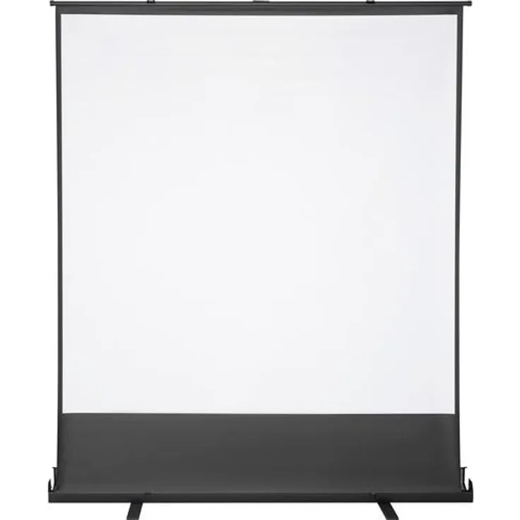 SpeaKa Professional SP-PS-600, Ausziehbare Leinwand 194 cm für Beamer, weiß