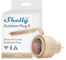 Shelly Outdoor Plug S Gen3, WLAN Smarte Steckdose IP44
