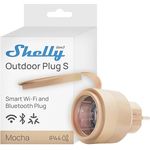 Shelly Outdoor Plug S Gen3, WLAN Smarte Steckdose IP44, 12A, 2500W, Matter-Zertifiziert, Außenautomatisierung, Leistungsmessung, Alexa, Google Home, Apple Homekit