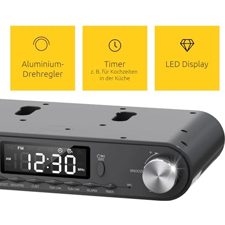 TechniSat KitchenRadio (FM, Bluetooth), Radio, Grau – Bild 6