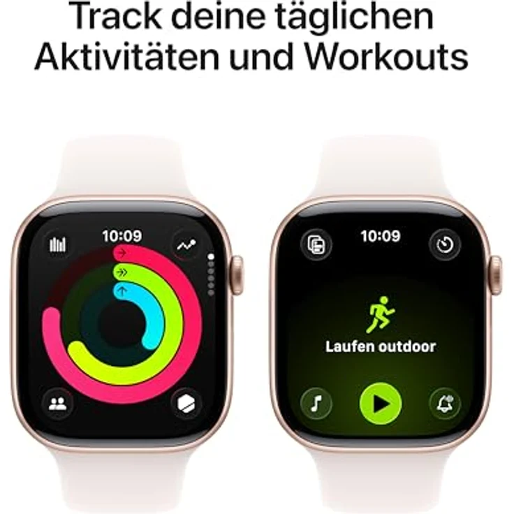 Apple Watch Series 11 GPS, 46 mm, Aluminiumgehäuse Roségold, Sportarmband Blassrosa - M/L – Bild 3